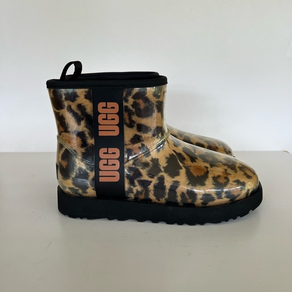 UGG Classic Clear Mini Panther Waterproof Pull On Mid-Calf Boots